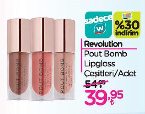 Revolution Pout Bomb Lipgloss Çeşitleri/Adet image