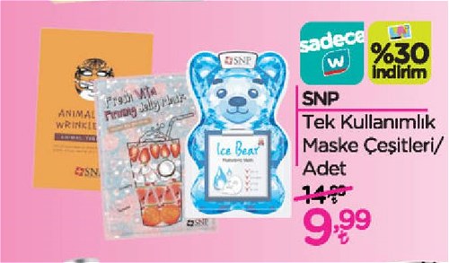 SNP Tek Kullanımlık Maske Çeşitleri/Adet image