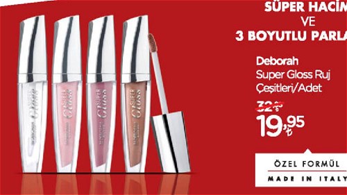 Deborah Super Gloss Ruj Çeşitleri/Adet image