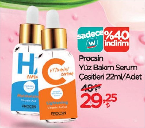 Procsin Yüz Bakım Serum Çeşitleri 22 ml image