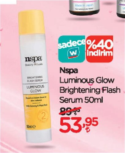 Nspa Luminous Glow Brightening Flash Serum 50 ml image