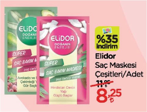 Elidor Sac Maskesi Cesitleri Adet Indirimde Market