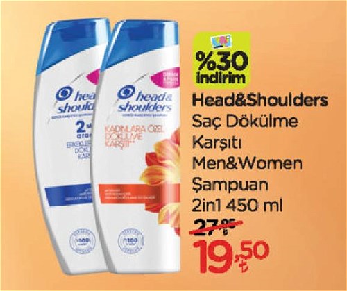 Head&Shoulders Saç Dökülme Karşıtı Men&Women Şampuan 2in1 450 ml image