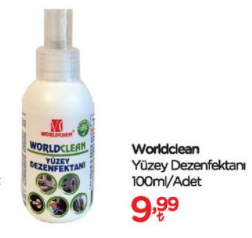 Worldclean Yüzey Dezenfektanı 100 ml image
