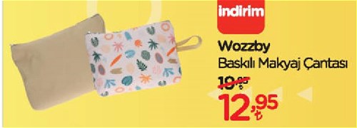 Wozzby Baskılı Makyaj Çantası image