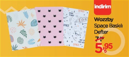 Wozzby Space Baskılı Defter image