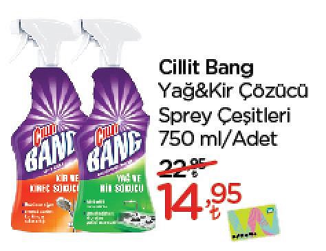 Cillit Bang Yağ&Kir Çözücü Sprey Çeşitleri 750 ml image