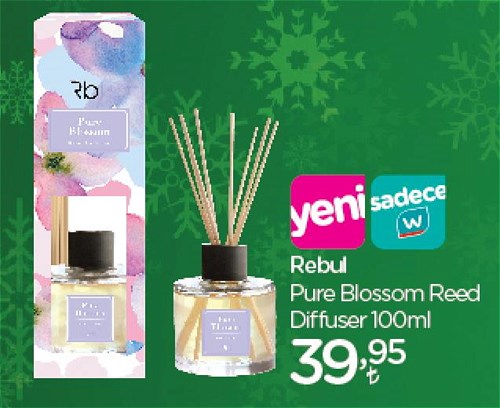 Rebul Pure Blossom Reed Diffuser 100ml image