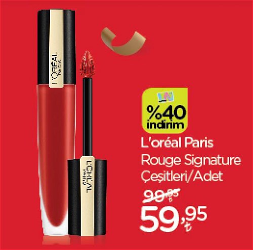 L'oreal Paris Rouge Signature Çeşitleri/Adet image