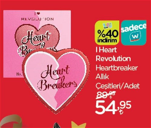 I Heart Revolution Heartbreaker Allık Çeşitleri/Adet image