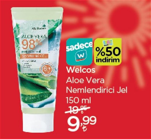 Welcos Aloe Vera Nemlendirici jel 150 ml image