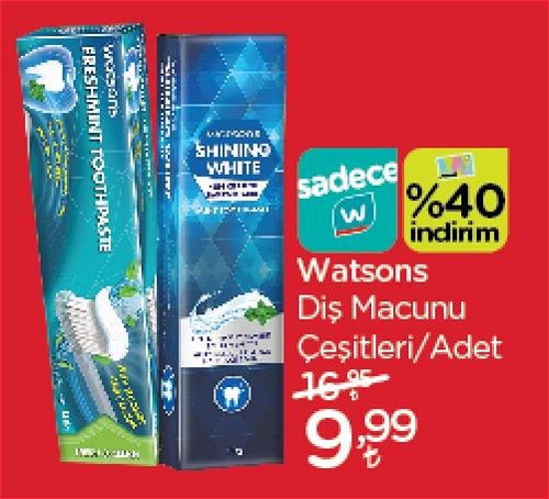 Watsons Diş Macunu Çeşitleri/Adet image