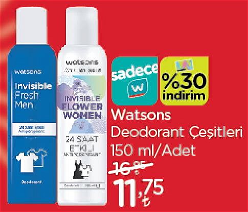 Watsons Deodorant Çeşitleri 150 ml image