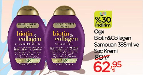 Ogx Biotin&Collagen Şampuan 385 ml ve Saç Kremi image