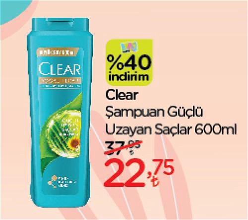 Clear Şampuan Güçlü Uzayan Saçlar 600 ml image