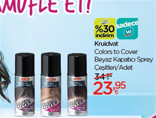 Kruidvat Colors to Cover Beyaz Kapatıcı Sprey Çeşitleri/Adet image