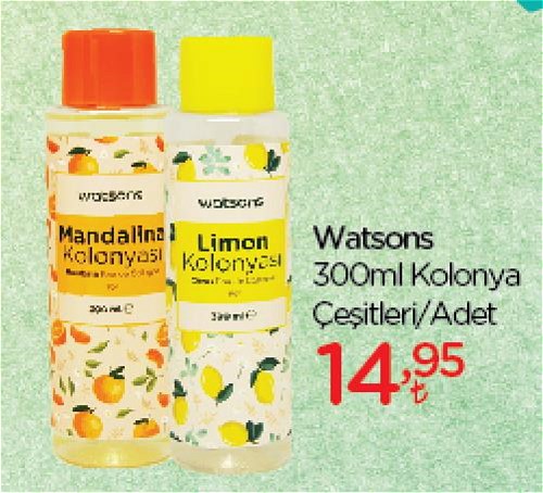 Watsons 300 ml Kolonya Çeşitleri image