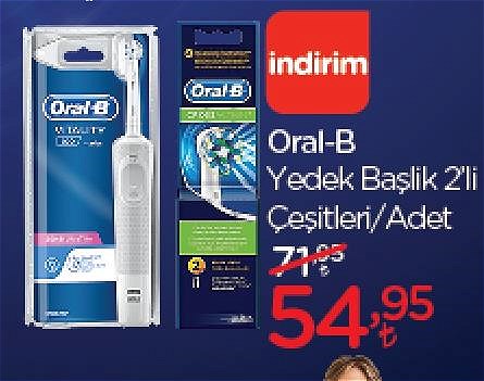 Oral-B Yedek Başlık 2'li Çeşitleri image