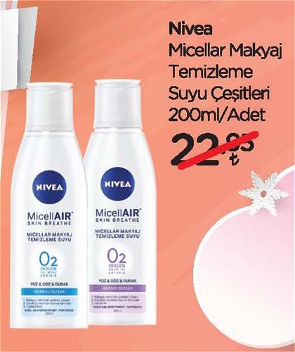 Nivea Micellar Makyaj Temizleme Suyu Çeşitleri 200 ml image