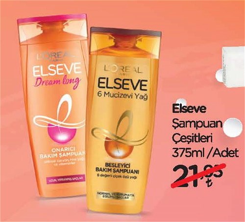 Elseve Şampuan Çeşitleri 375 ml image