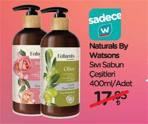 Naturals By Watsons Sıvı Sabun Çeşitleri 400 ml image