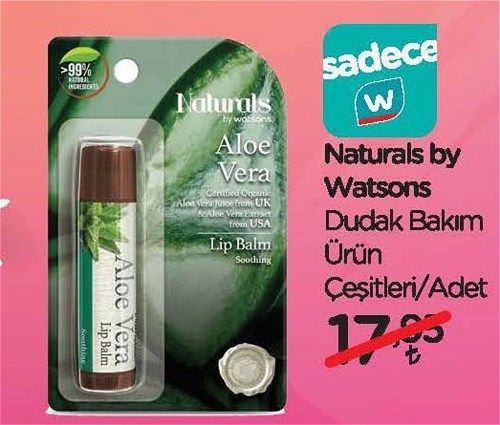 Naturals by Watsons Dudak Bakım Ürün Çeşitleri/Adet image