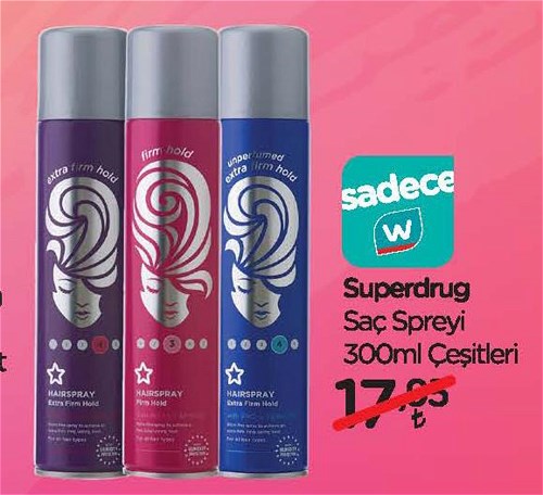 Superdrug Saç Spreyi 300 ml Çeşitleri image