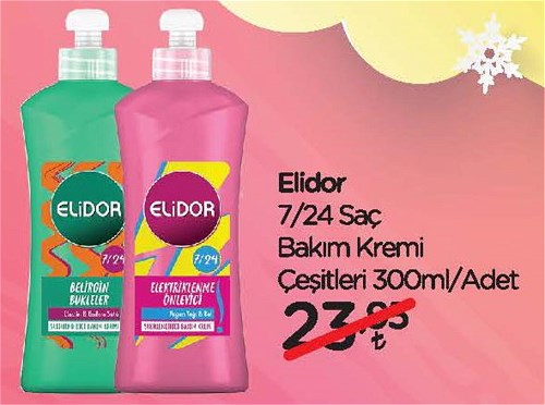 Elidor 7/24 Saç Bakım Kremi Çeşitleri 300 ml image