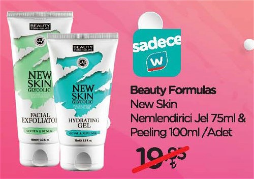 Beauty Formulas New Skin Nemlendirici Jel 75 ml&Peeling 100 ml image