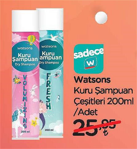 Watsons Kuru Şampuan Çeşitleri 200 ml image