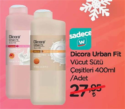 Dicora Urban Fit Vücut Sütü Çeşitleri 400 ml image