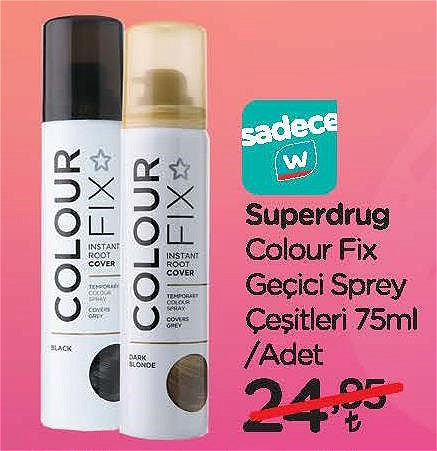 Superdrug Colour Fix Geçici Sprey Çeşitleri 75 ml image