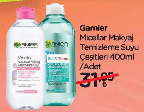 Garnier Micellar Makyaj Temizleme Suyu Çeşitleri 400 ml image