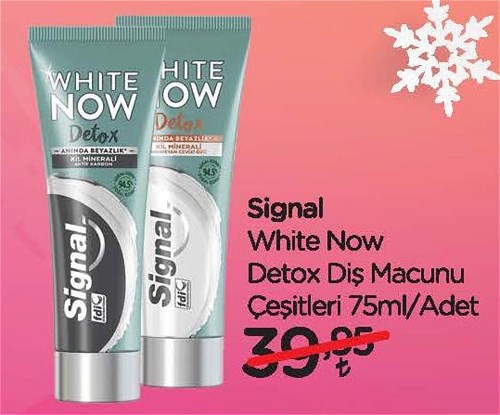 Signal White Now Detox Diş Macunu Çeşitleri 75 ml image