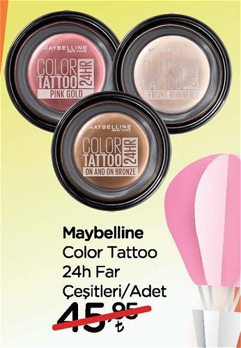 Maybelline Color Tattoo 24h Far Çeşitleri/Adet image