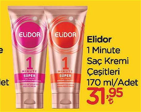 Elidor 1 Minute Saç Kremi Çeşitleri 170 ml image