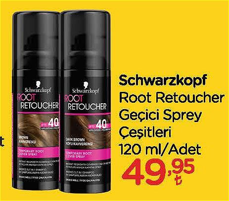 Schwarzkopf Root Retoucher Geçici Sprey Çeşitleri 120 ml image