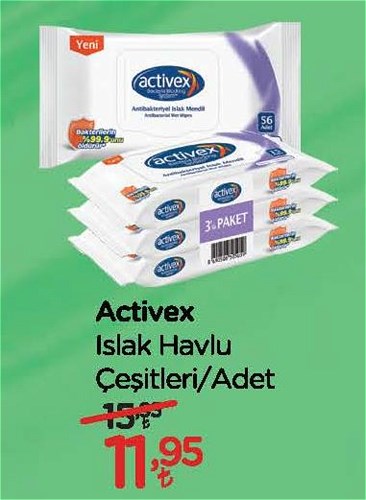 Activex Islak Havlu Çeşitleri/Adet image