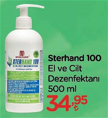 Sterhand 100 El ve Cilt Dezenfektanı 500 ml image