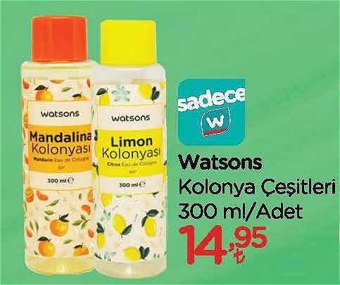 Watsons Kolonya Çeşitleri 300 ml image