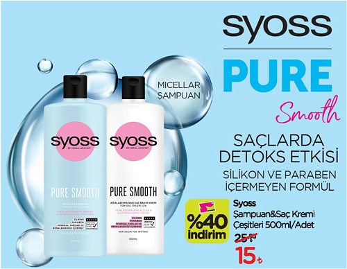 Syoss Şampuan&Saç Kremi Çeşitleri 500 ml image