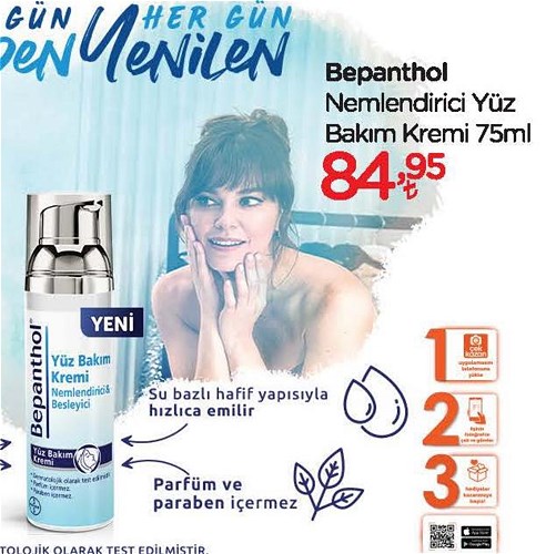 Bepanthol Nemlendirici Yüz Bakım Kremi 75 ml image