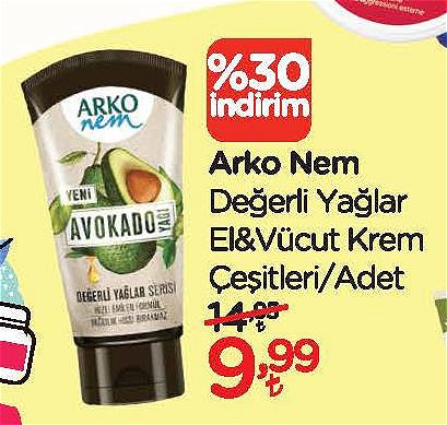 Arko Nem Değerli Yağlar El&Vücut Krem Çeşitleri/Adet image