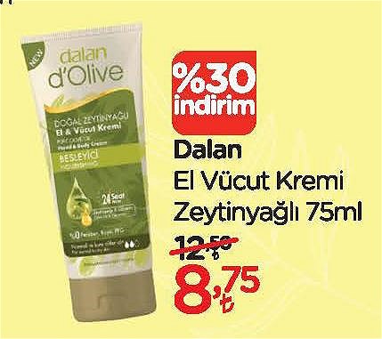 Dalan El Vücut Kremi Zeytinyağlı 75 ml image