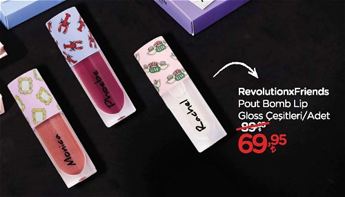 RevolutionxFriends Pout Bomb Lip Gloss Çeşitleri/Adet image