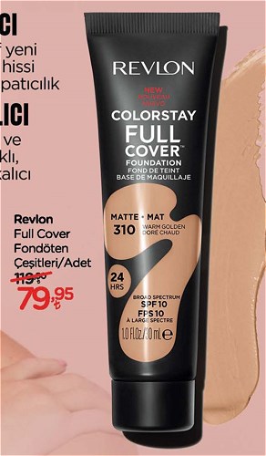 Revlon Full Cover Fondöten Çeşitleri/Adet image