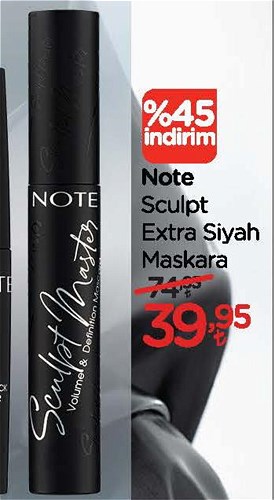 Note Sculpt Extra Siyah Maskara image