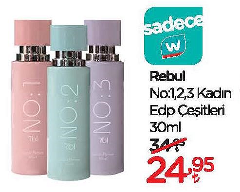 Rebul No:1 2 3 Kadın Edp Çeşitleri 30 ml image