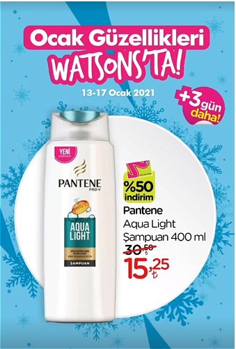 Pantene Aqua Light Şampuan 400 ml image