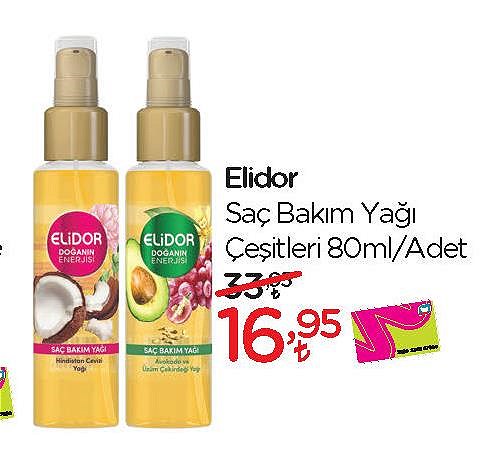 Elidor Saç Bakım Yağı Çeşitleri 80 ml image